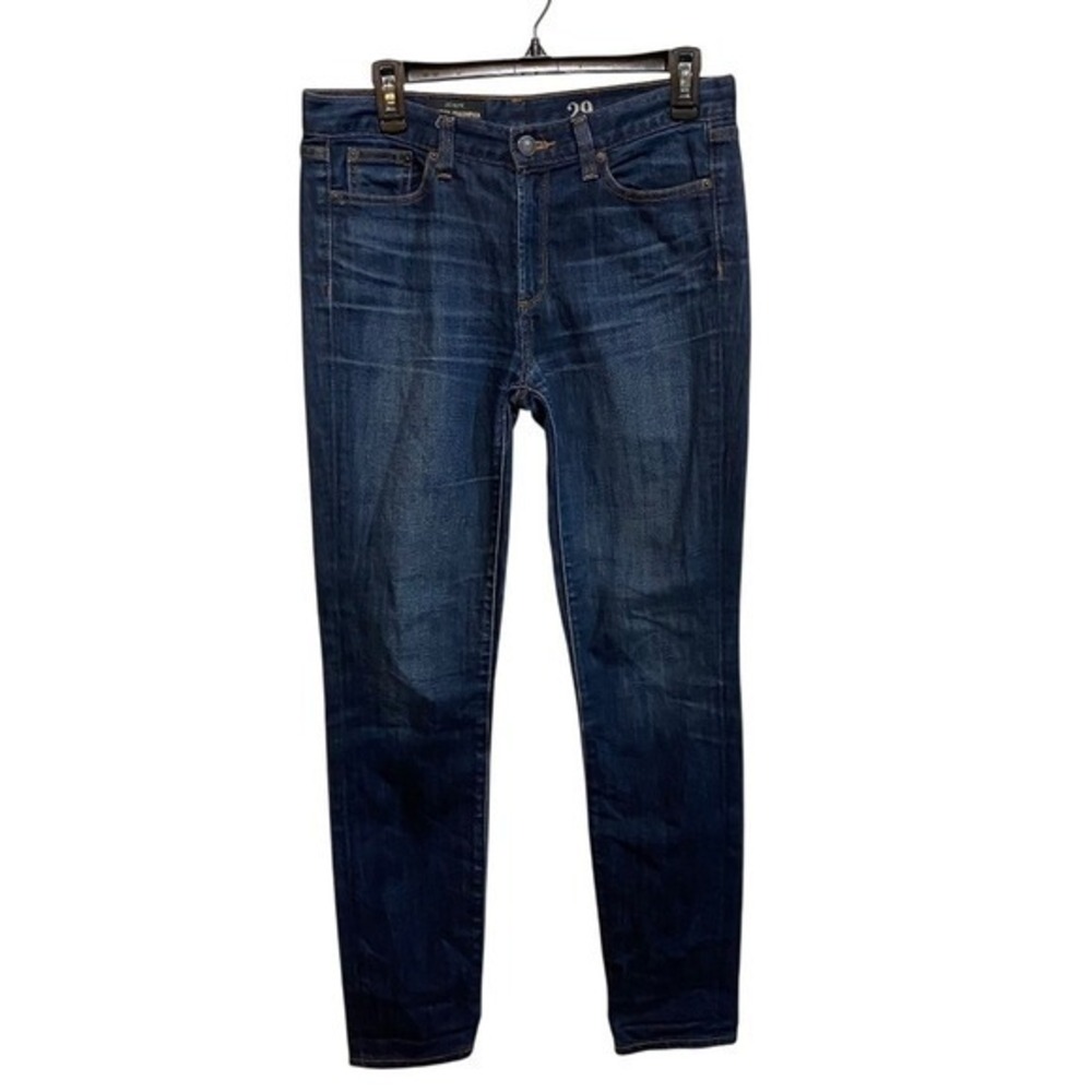 J.Crewโ Midrise Toothpick Jeans 29 Regular Dark Indigo Skinny Denim Stretch